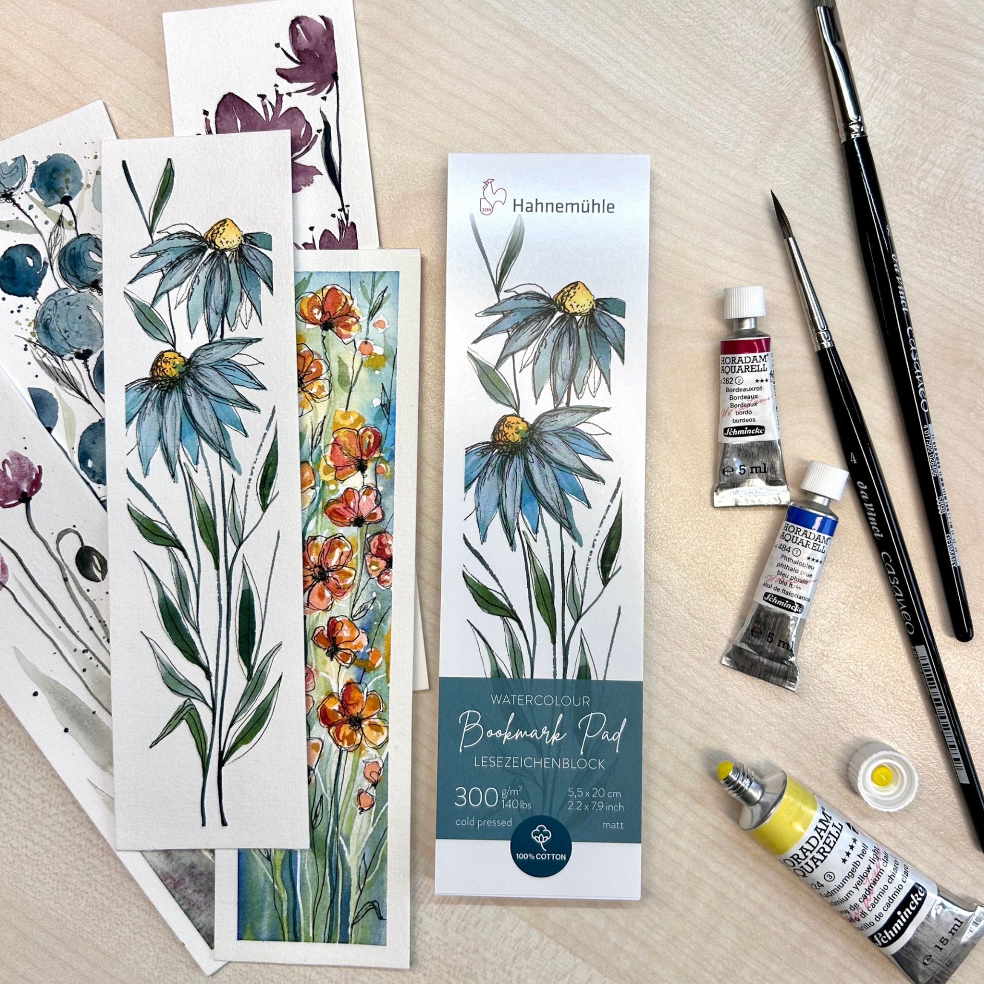Hahnemühle Bookmark 100% bomuld Akvarelblok