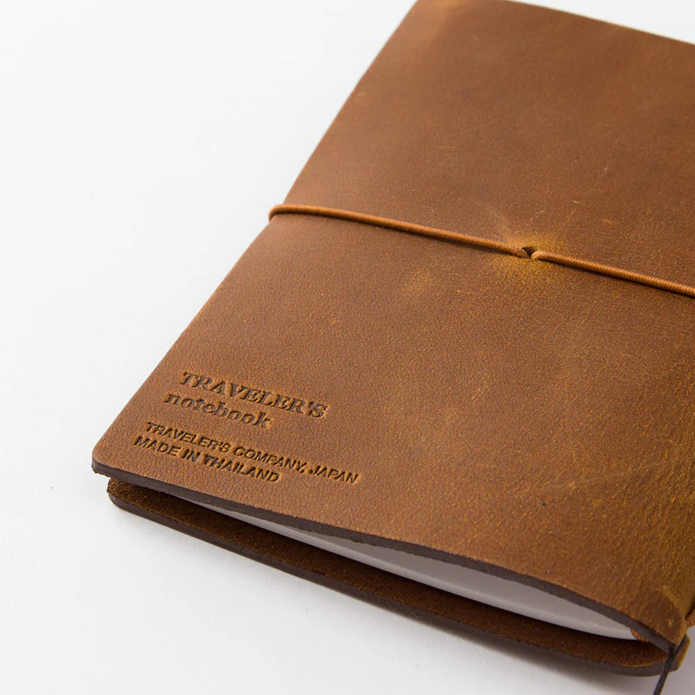 Traveler´s Company - Notebook Camel Passport Size (læderomslag)