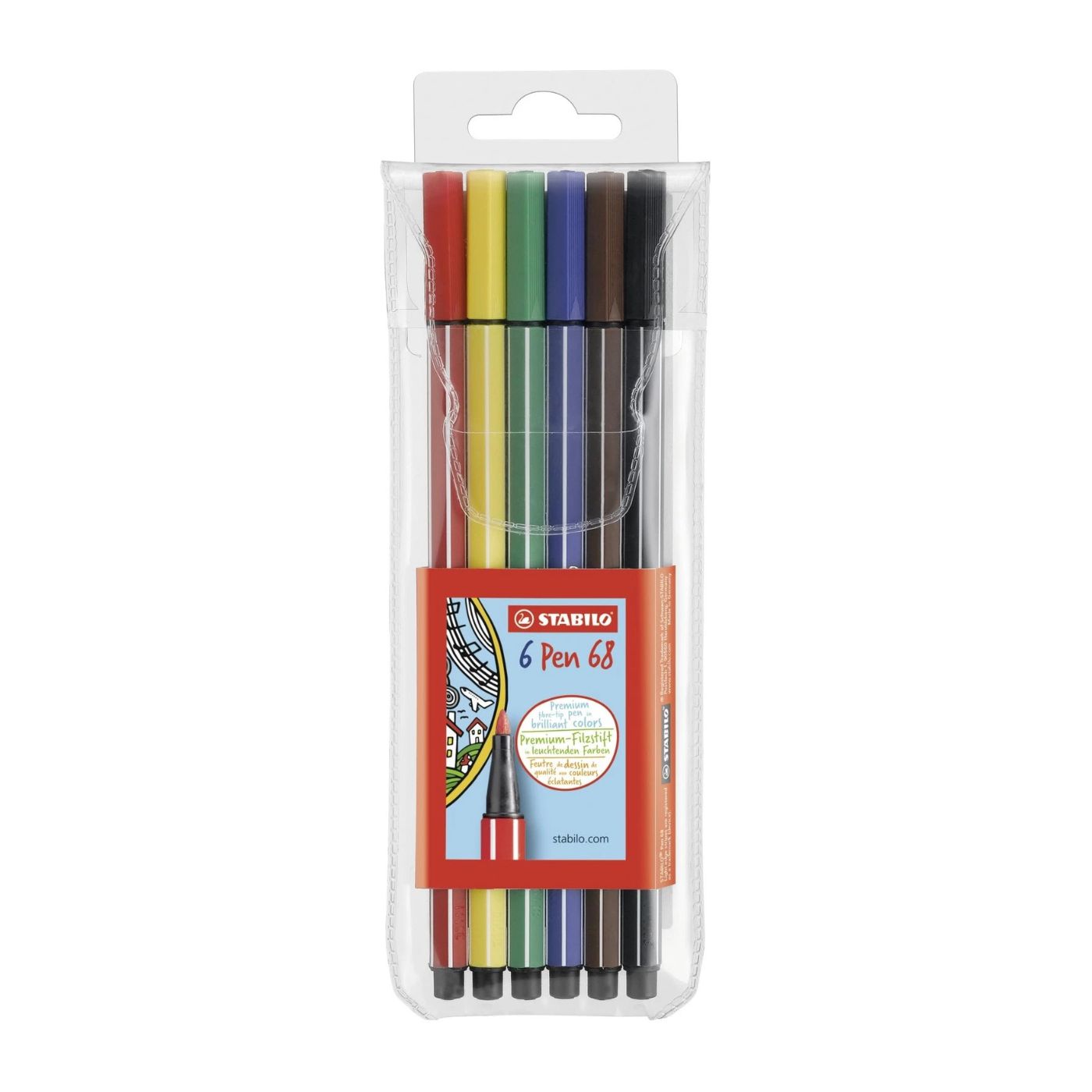 Stabilo Pen 68 sæt 6 stk