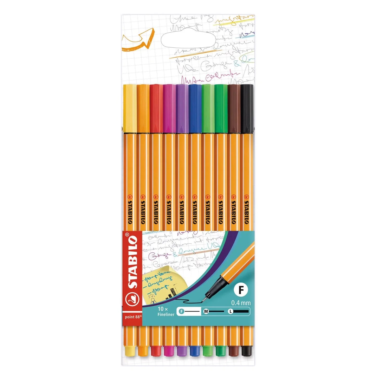 Stabilo Point 88 Fineliner sæt 10 stk