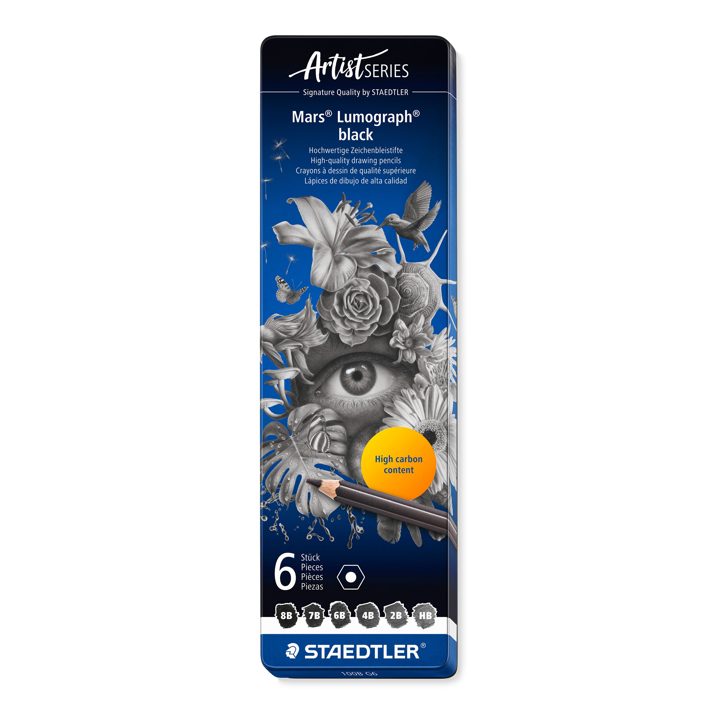 Staedtler Mars lumograph Black set of 6