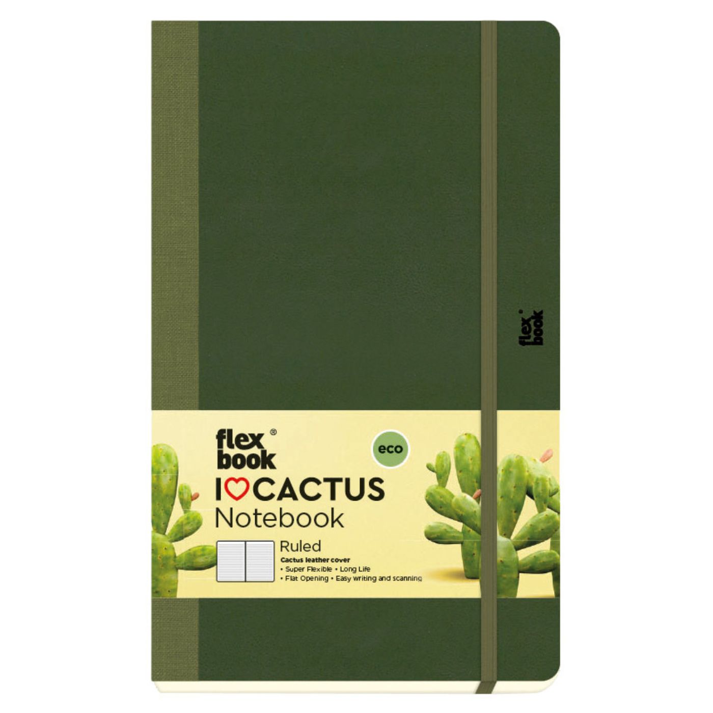 Flexbook "I Love Cactus" Notebook, 13x21 cm – Ruled