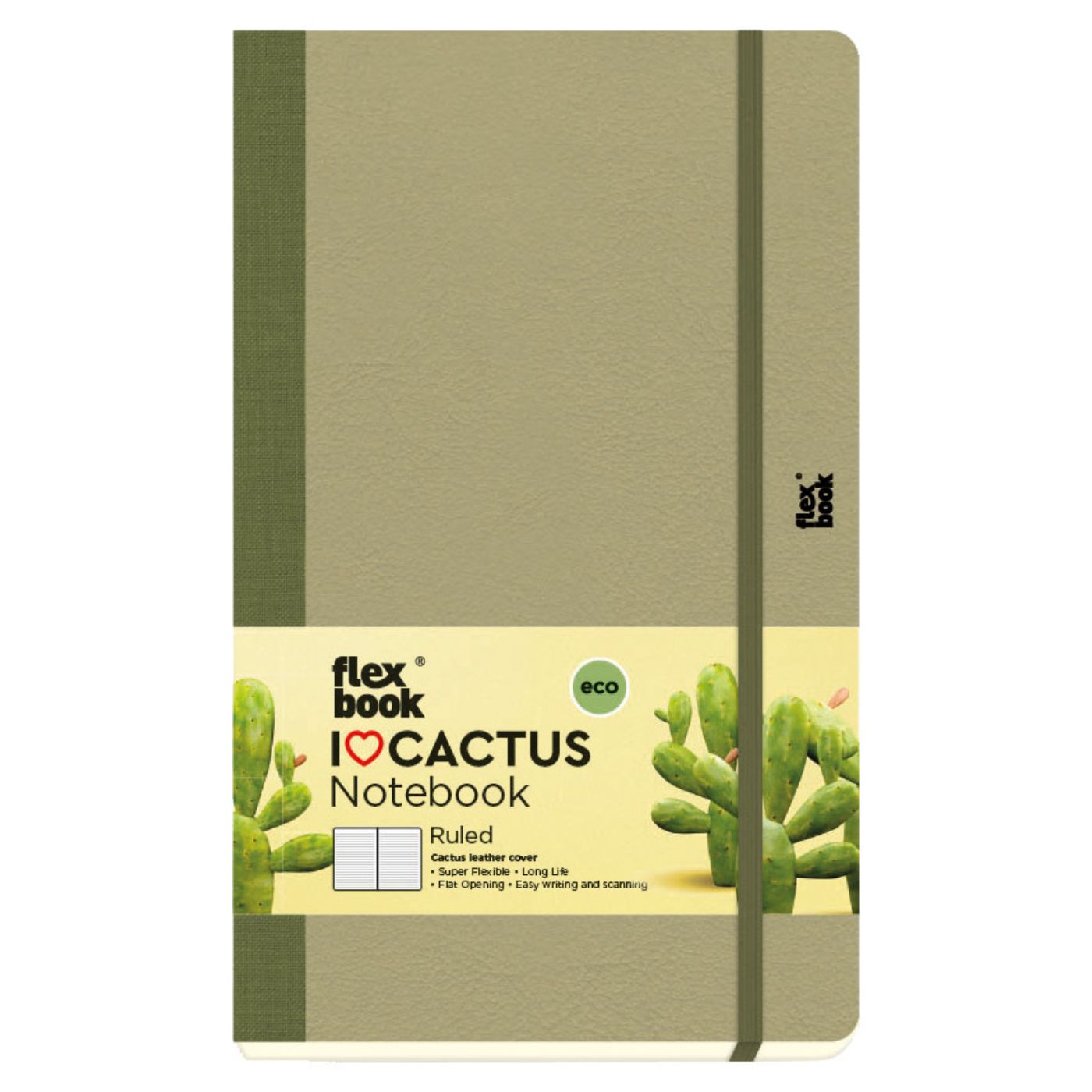 Flexbook "I Love Cactus" Notebook, 13x21 cm – Ruled