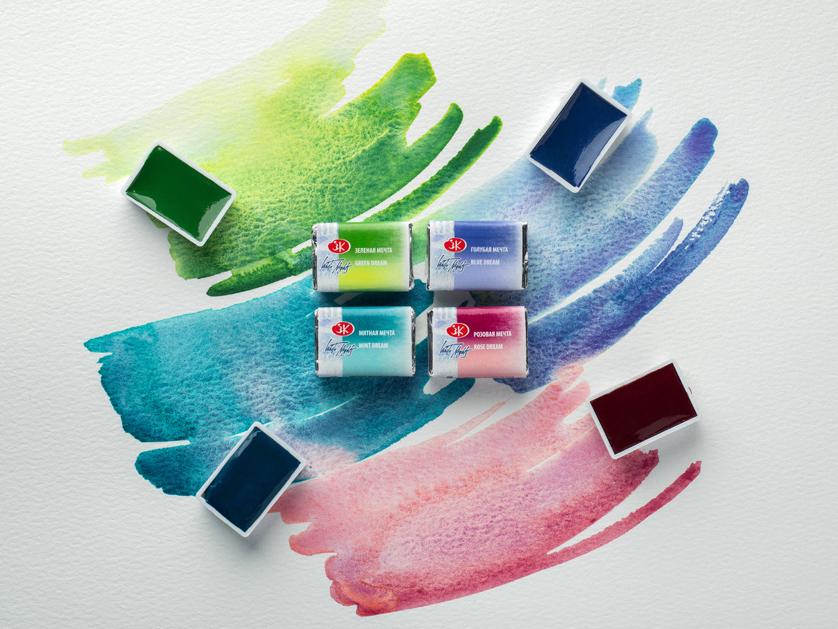 White Nights watercolours, loose 1/1 pans