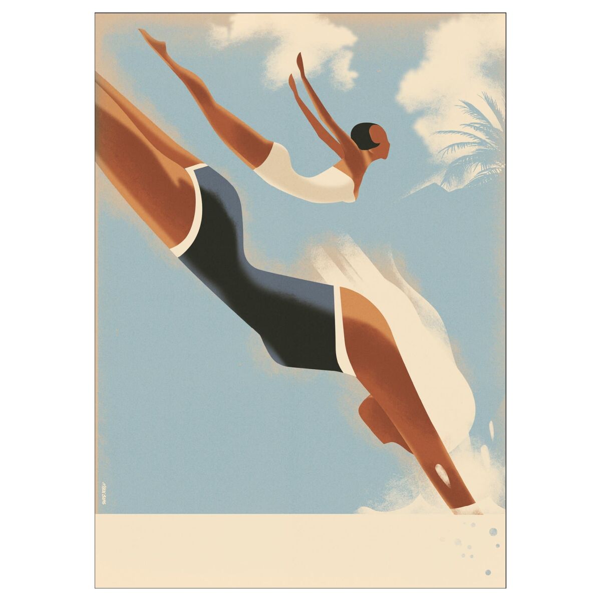 Mads Berg Belmond Blue 50 x 70 cm