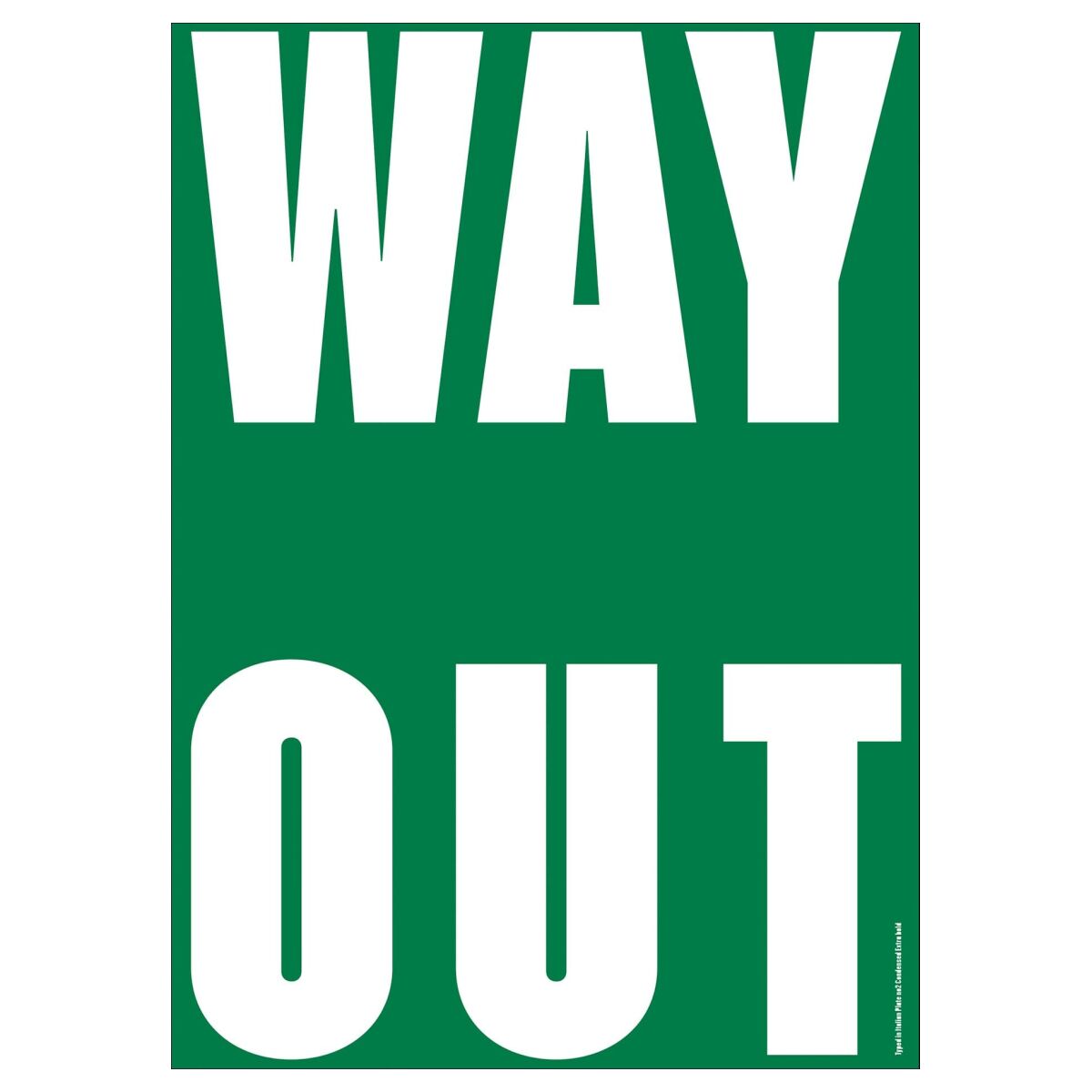 PLTY Get it out - WAY OUT 50 x 70 cm