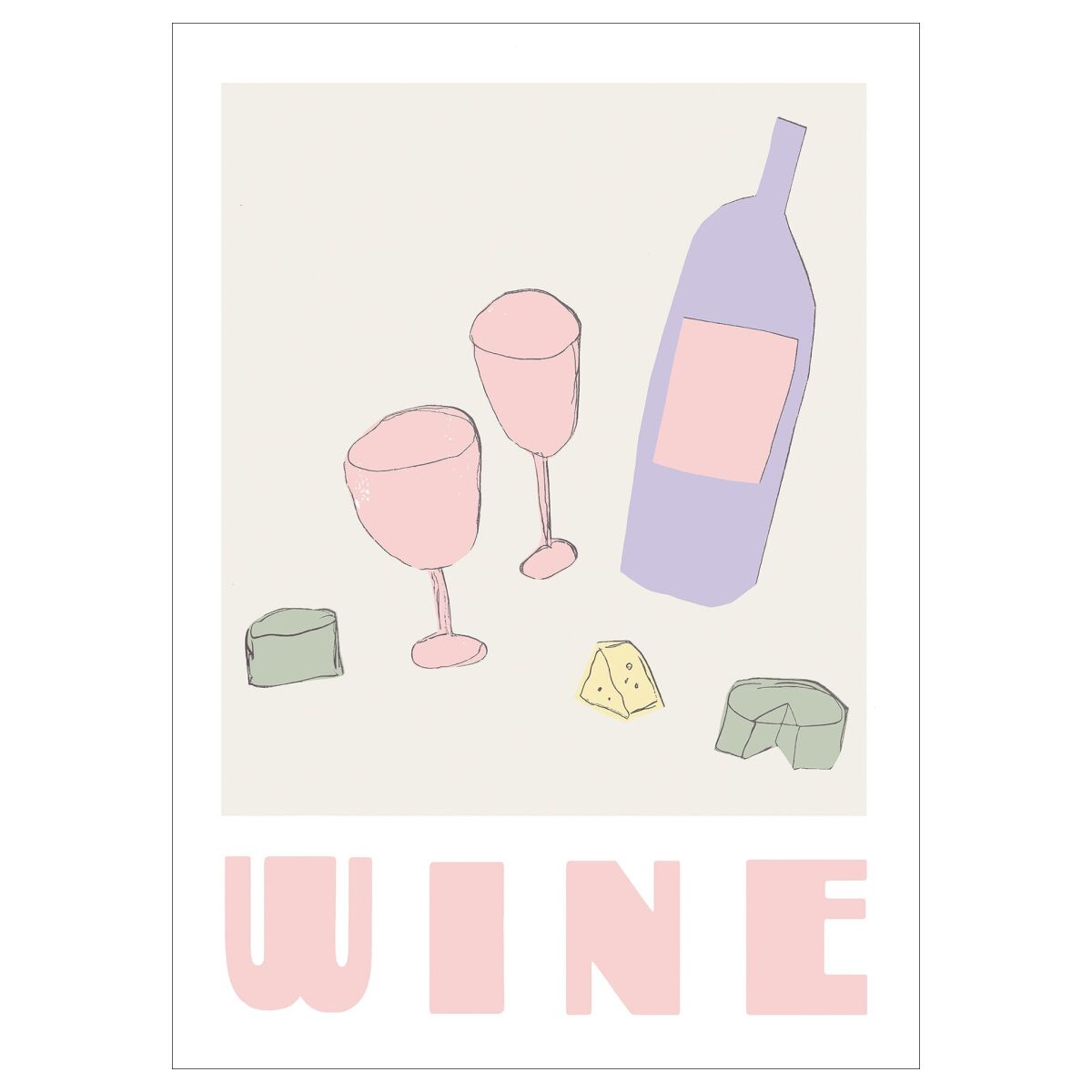 French Toast Studio Cheer up Wine - A5