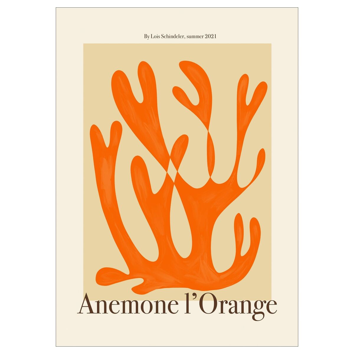 PSTR Studio Lois - Anemone I'Orange 50 x 70 cm