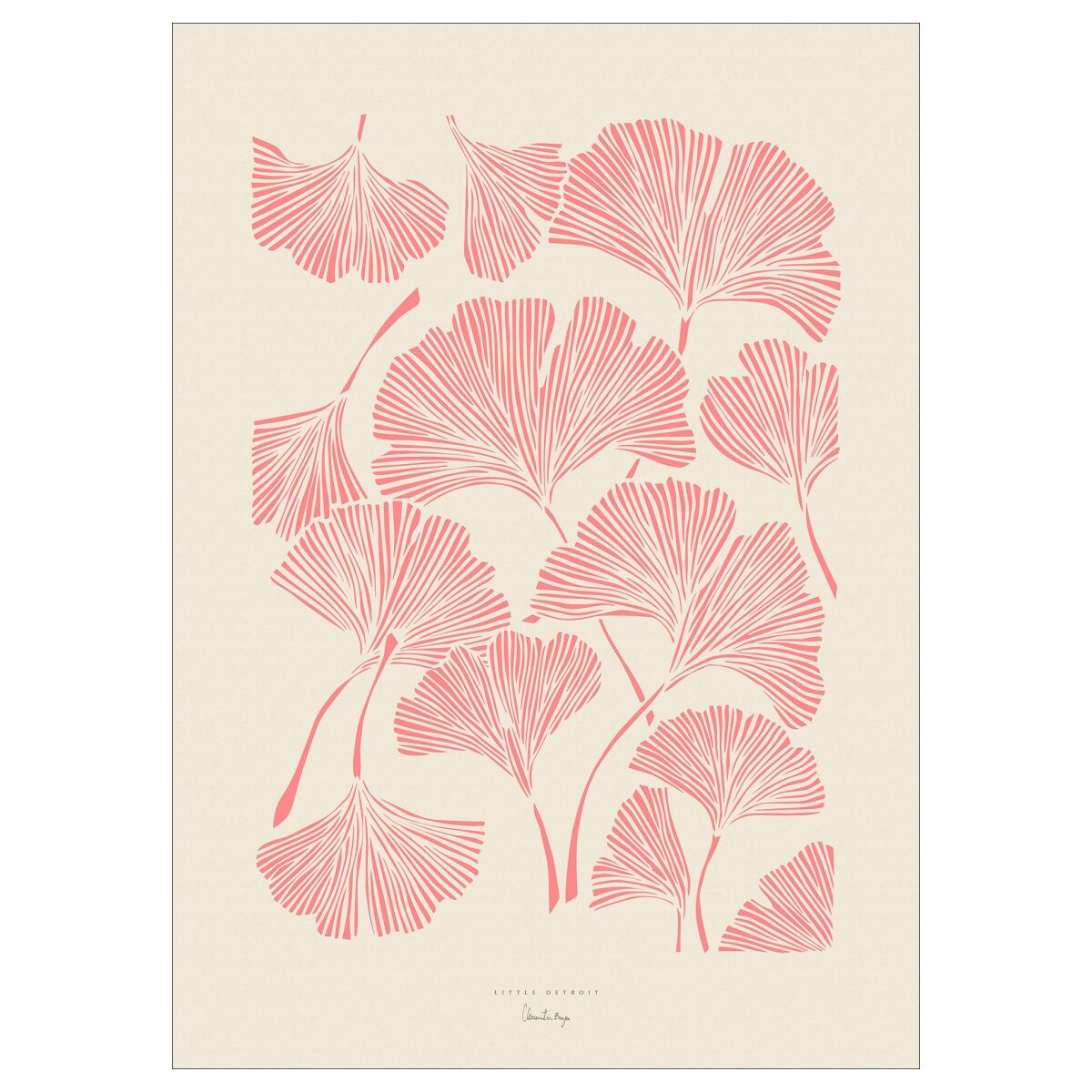 PSTR Studio Little Detroit - Ginko blomster 30 x 40 cm
