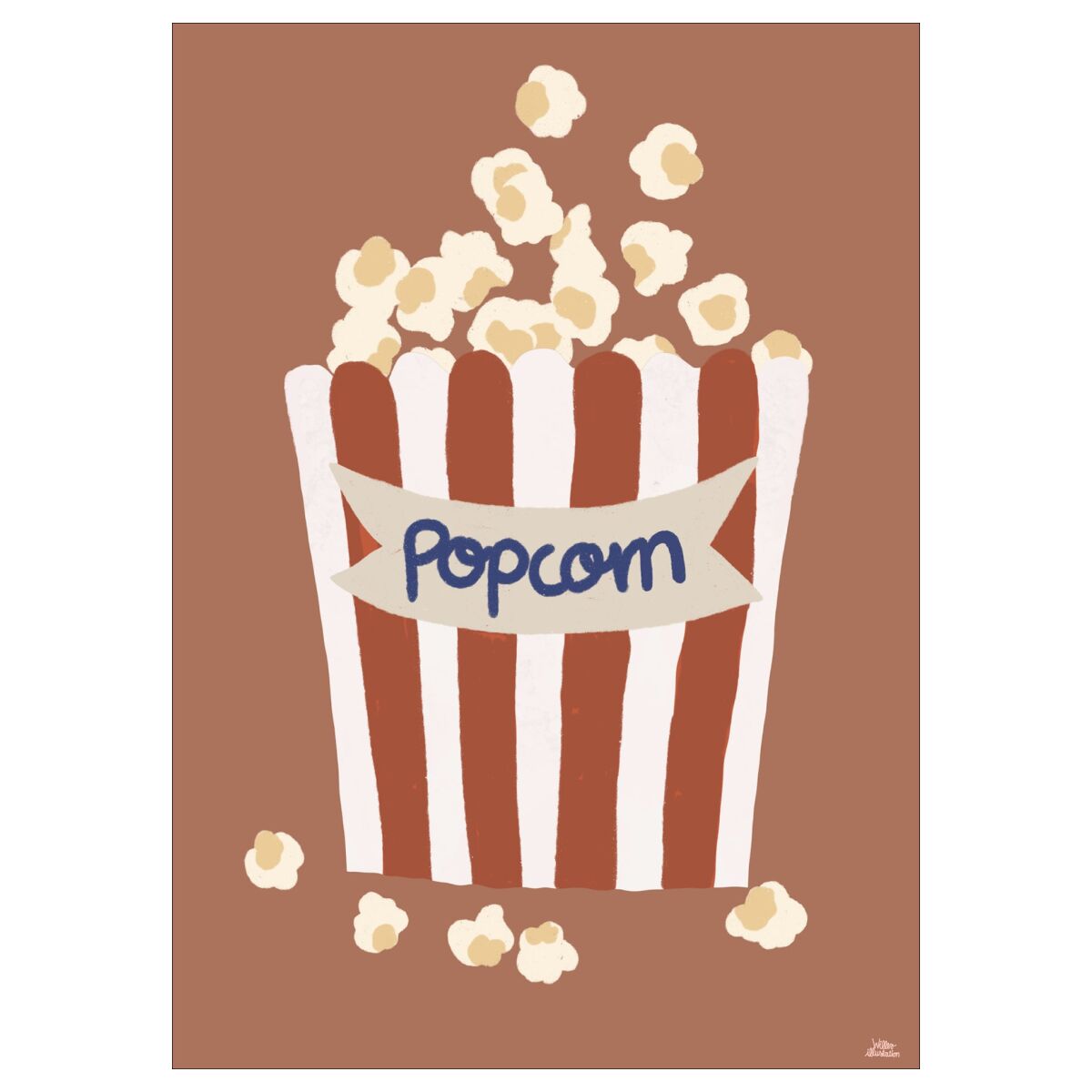 Willero Illustration Popcorn A3