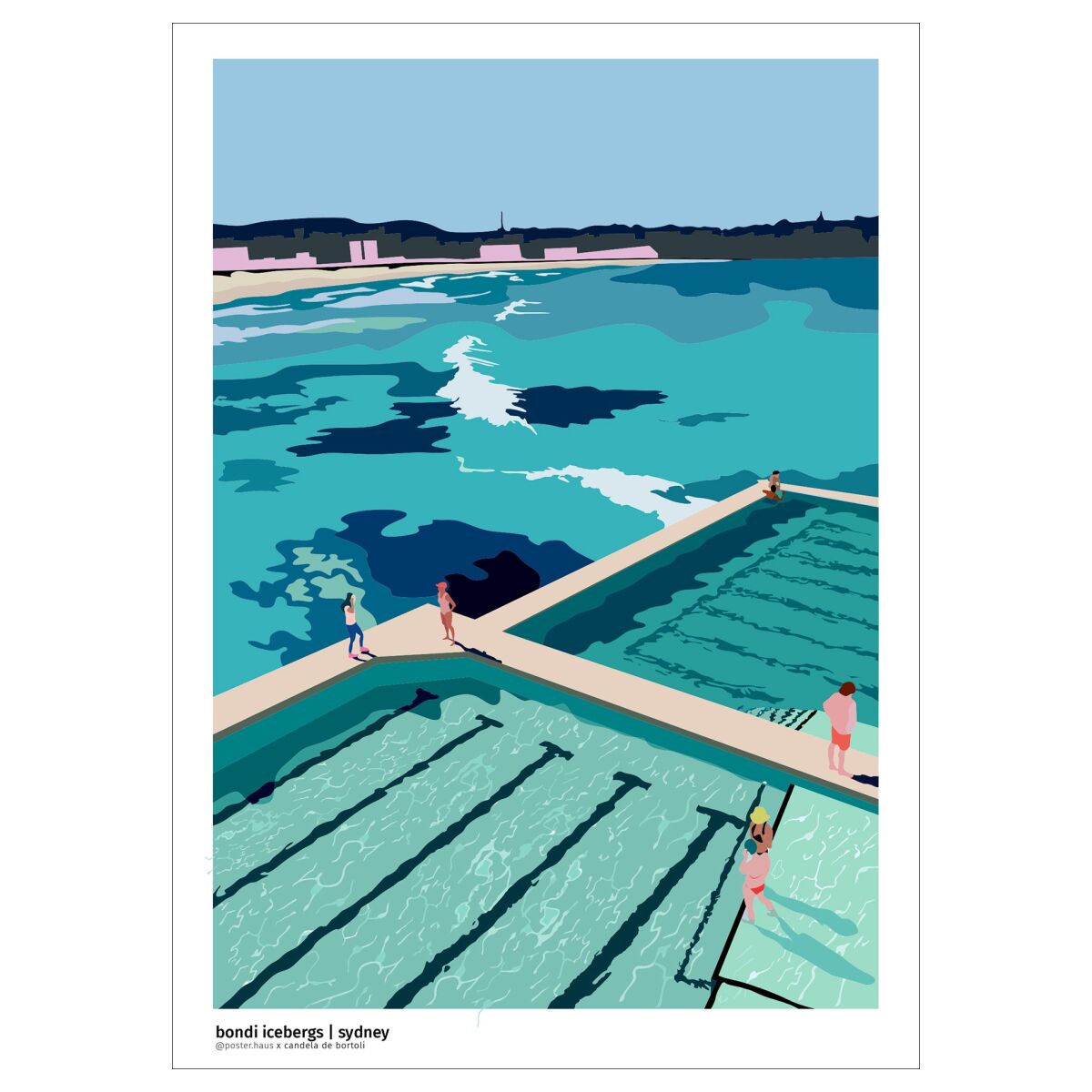 posterHaus Bondi Icebergs A3