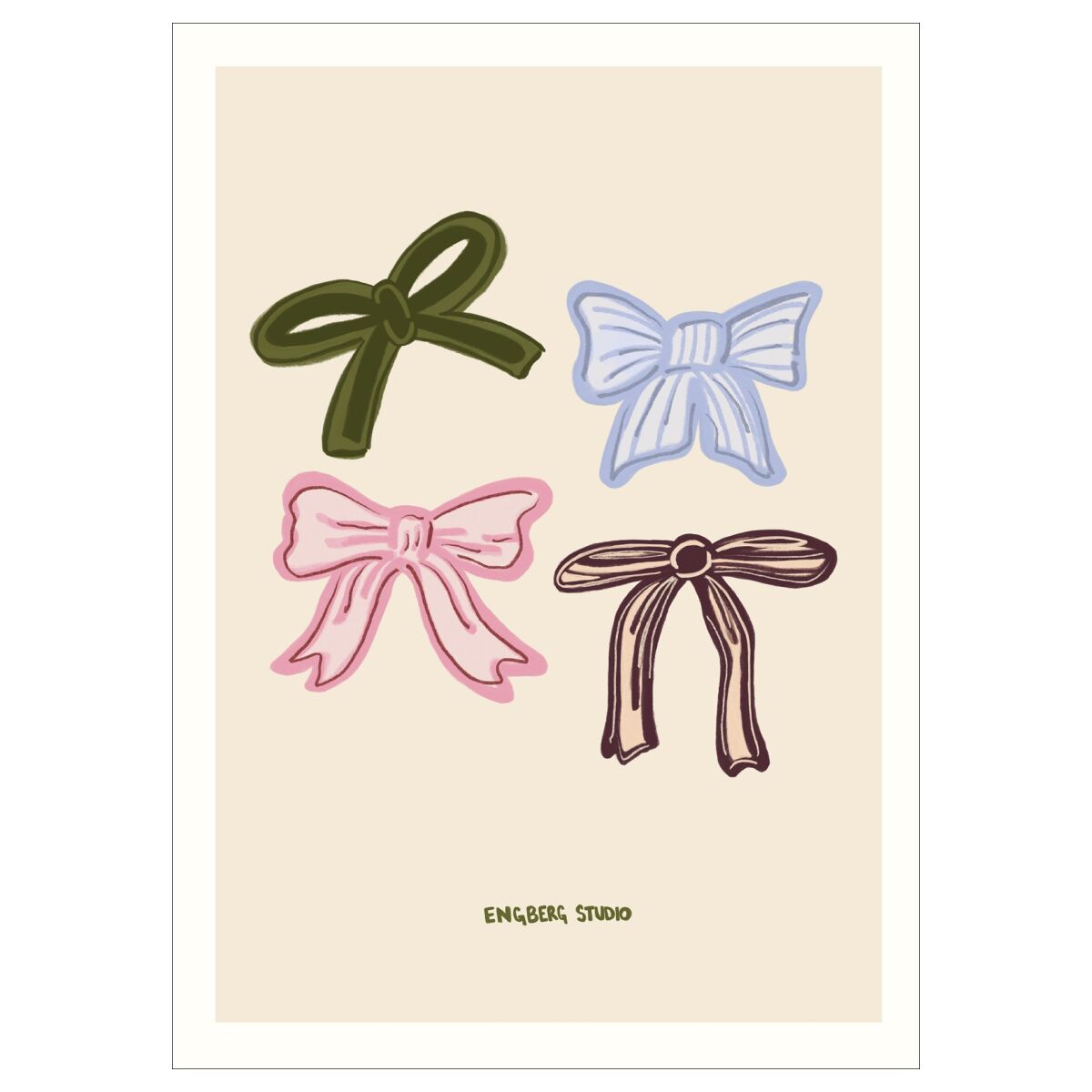Engberg Studio Pastel Bows - A5