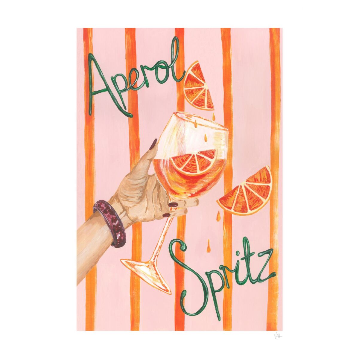 Violets Print House Aperol Spritz Art Print 50 x 70 cm