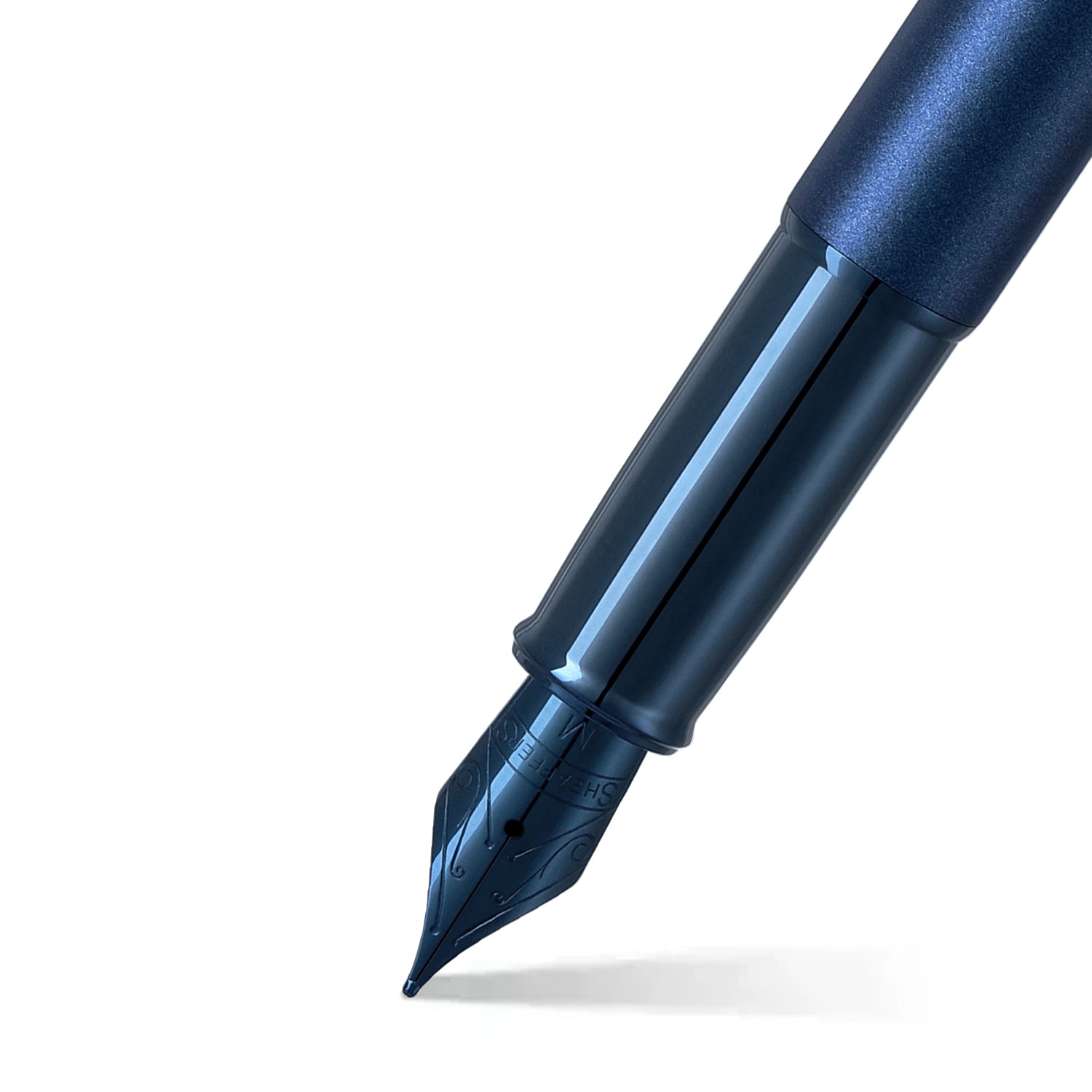 Sheaffer 100 Satin blå med blå PVD-detaljer