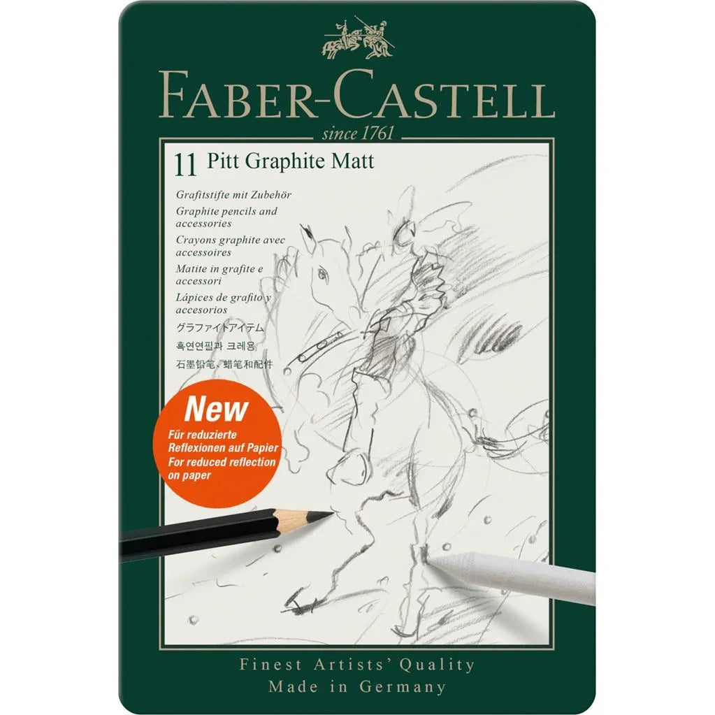 FC Pitt Graphite Matt Pencil Set w. 11 pcs.
