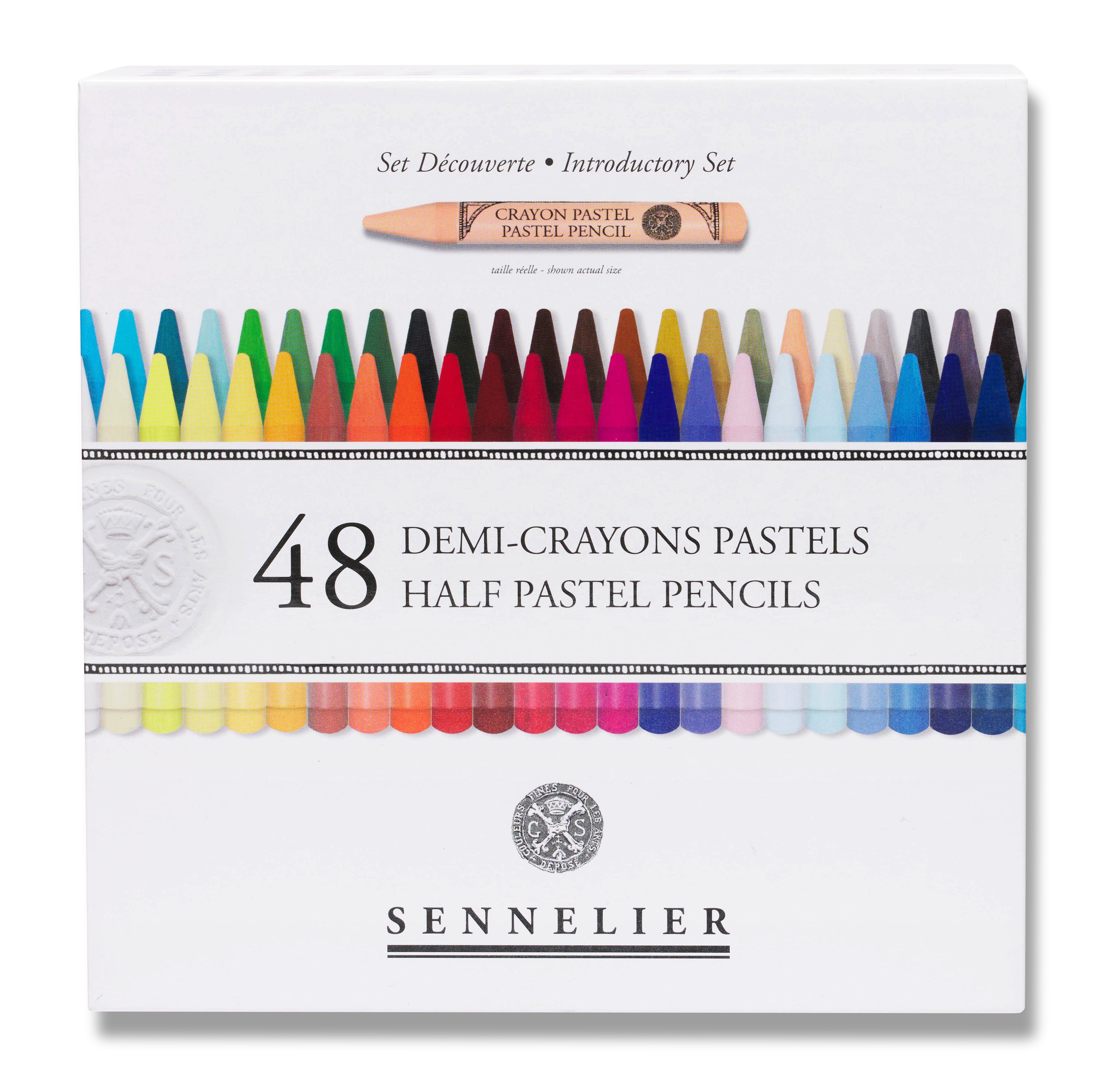 Sennelier Pastel Pencil Set of 48 half pencils