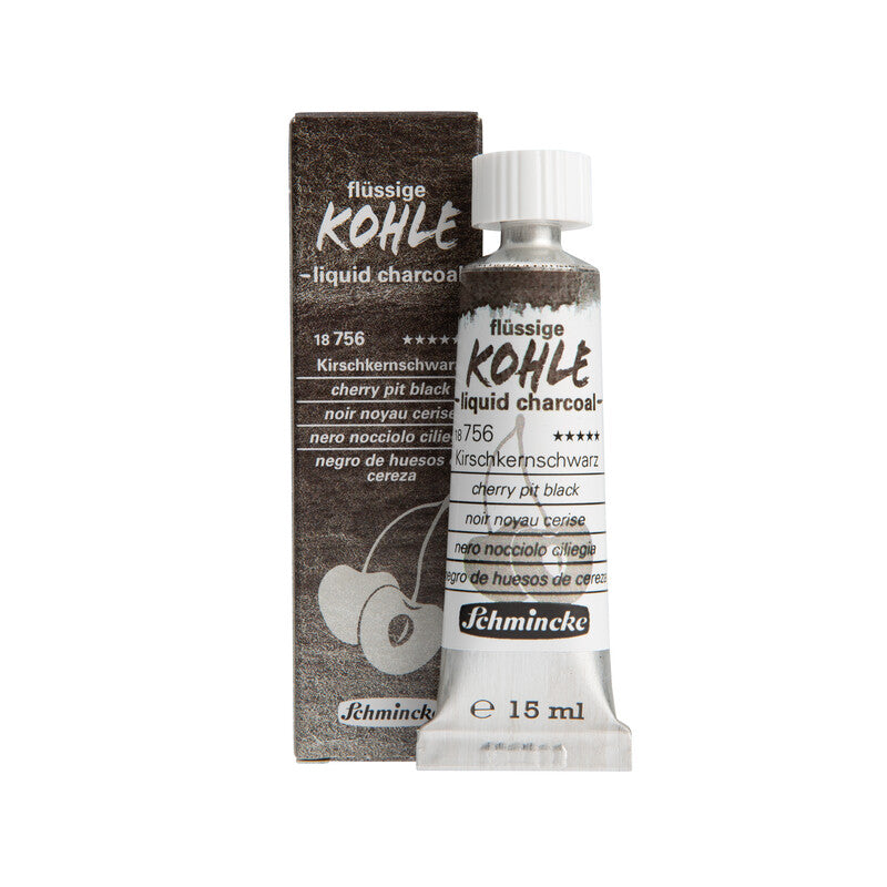 Schmincke Liquid Charcoal - Cherry Pit Black