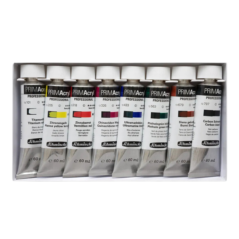 Schmincke PRIMAcryl HB box 8 x 60ml.
