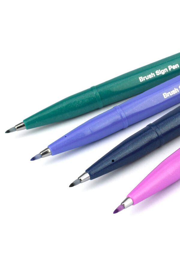 PENTEL SES15C Brush Sign Fiberpen - uplaceret billede