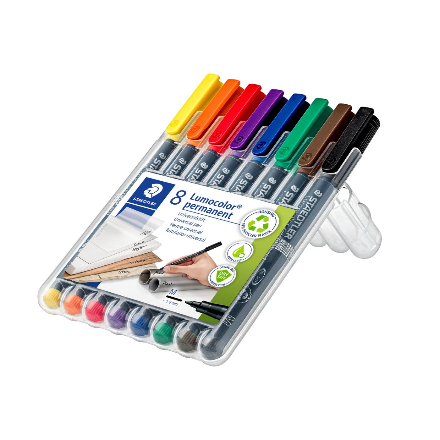 Staedtler Lumocolor permanent marker sæt 1mm 8 stk.