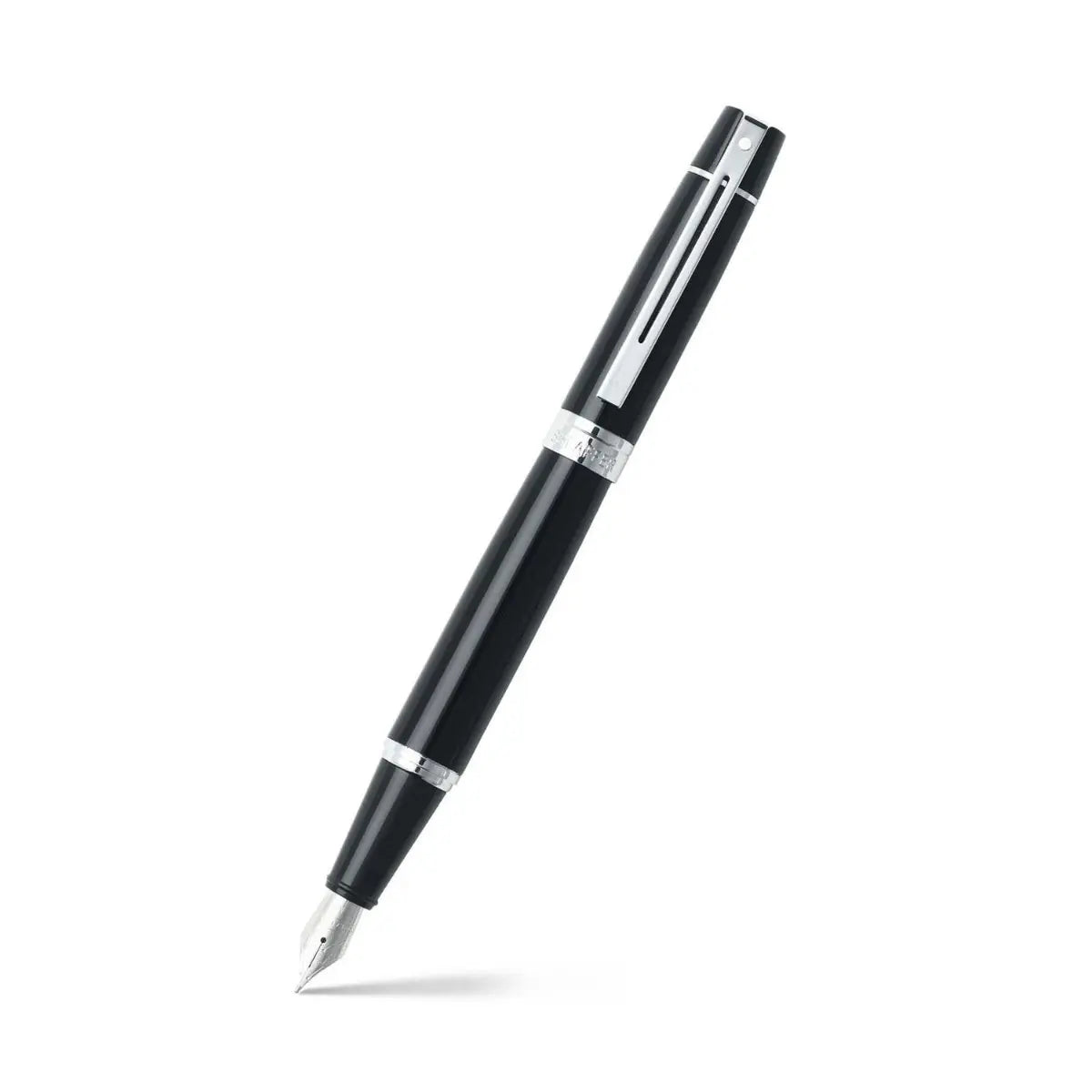 Sheaffer 300 Glossy sort med kromdetaljer