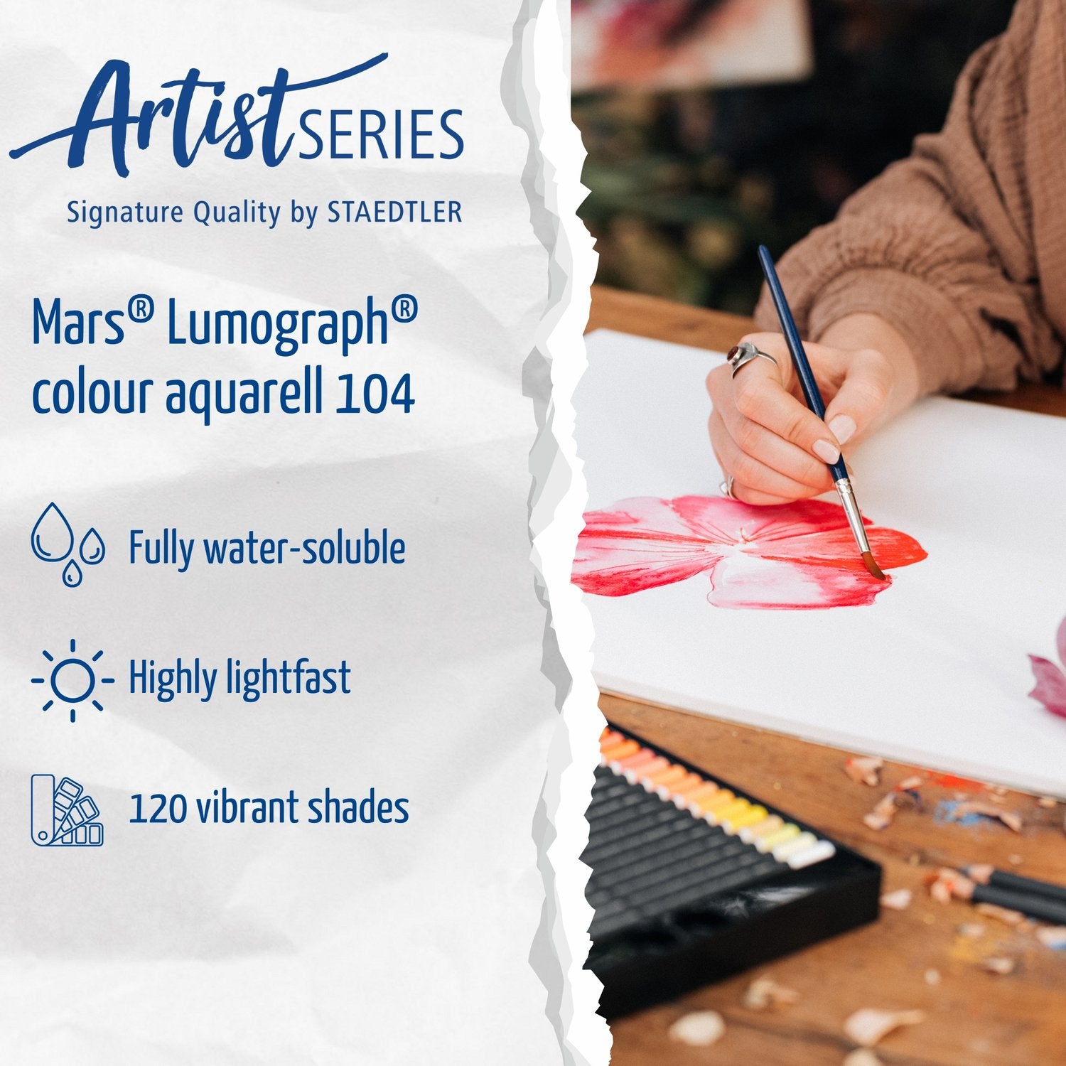 Staedtler Mars Lumograph colour Aquarell sæt 60 stk.