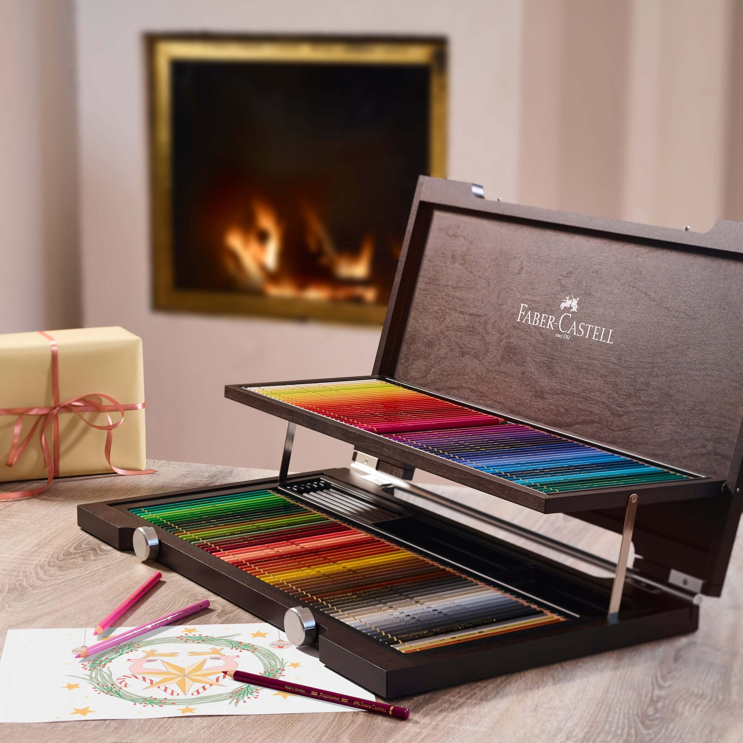 Faber-Castell Farveblyanter Faber-Castell Polychromos trækuffert - 120 farver