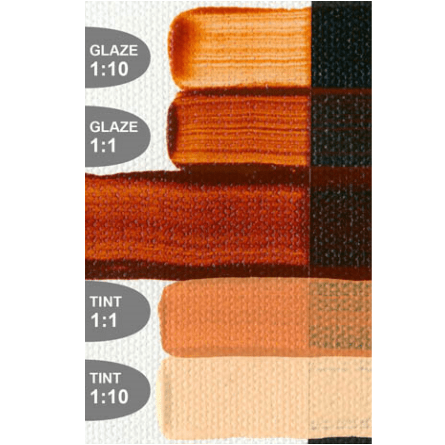 Golden Open Transparent Red Iron Oxide