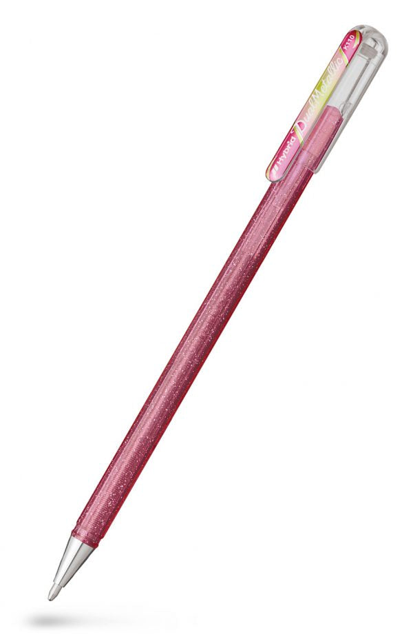 PENTEL K110 Hybrid Dual Metallic Gelroller Lys pink/Metallic grøn+guld