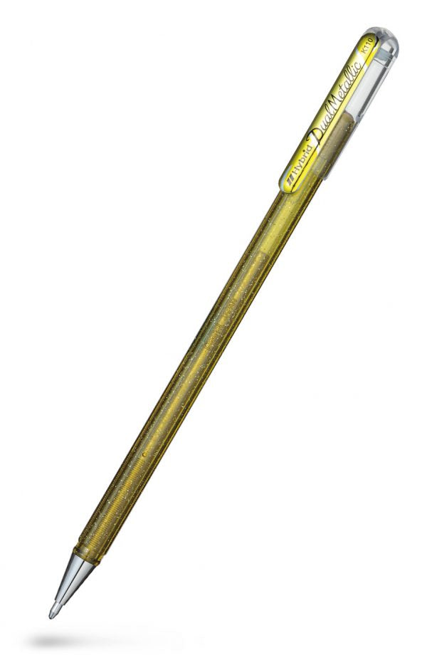 PENTEL K110 Hybrid Dual Metallic Gelroller Guld