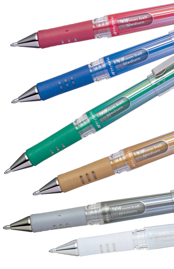 PENTEL K230 Hybrid Gel Grip DX Metallic - ekstra billede (alle farver)
