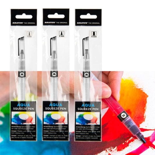 Molotow aqua squeeze brush pens Clearance