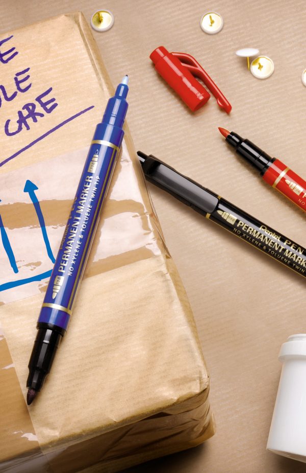 PENTEL N75W Permanent Marker Twin Tip - ekstra billede