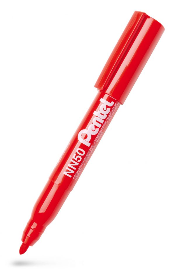 PENTEL NN50 Permanent Marker Rund Spids Rød