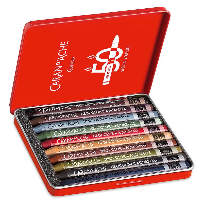 Caran d’Ache Neocolor II – Dark Colors Limited Edition 10 stk.