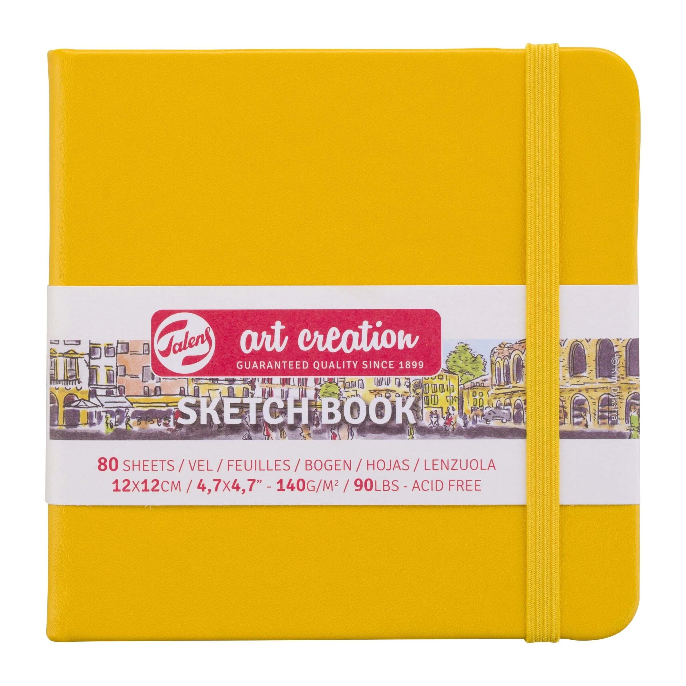 Royal Talens Sketch Book Talens Book G.YLW 12X12 140G#