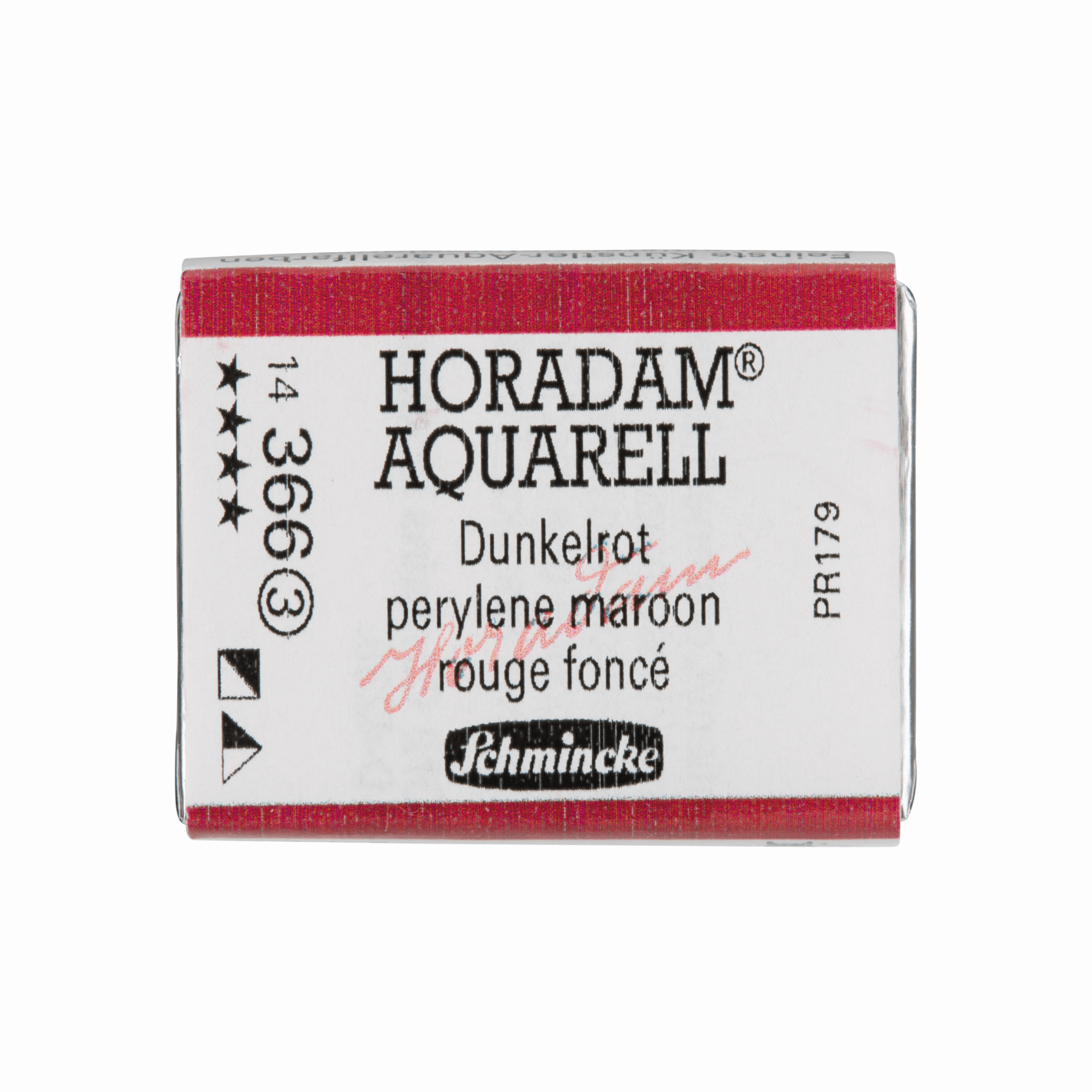 Schmincke Horadam Aquarell pans 1/1 pan Perylene Maroon