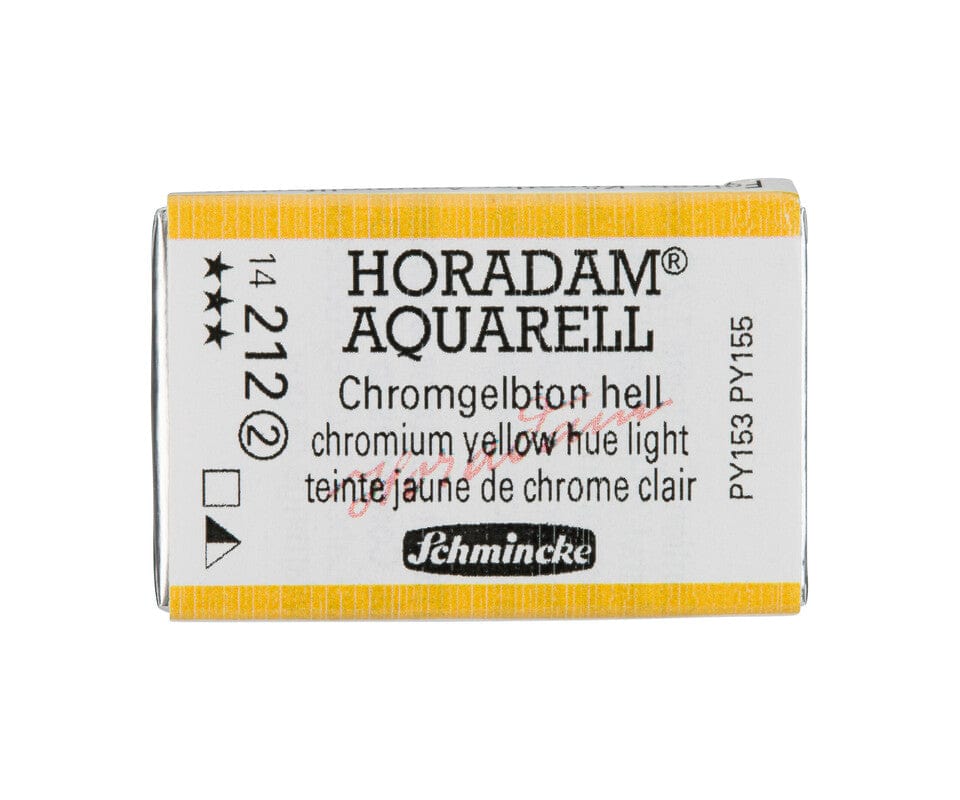Schmincke Horadam Aquarell pans Schmincke Horadam 1/1 pan Chom. Yellow Hue Light