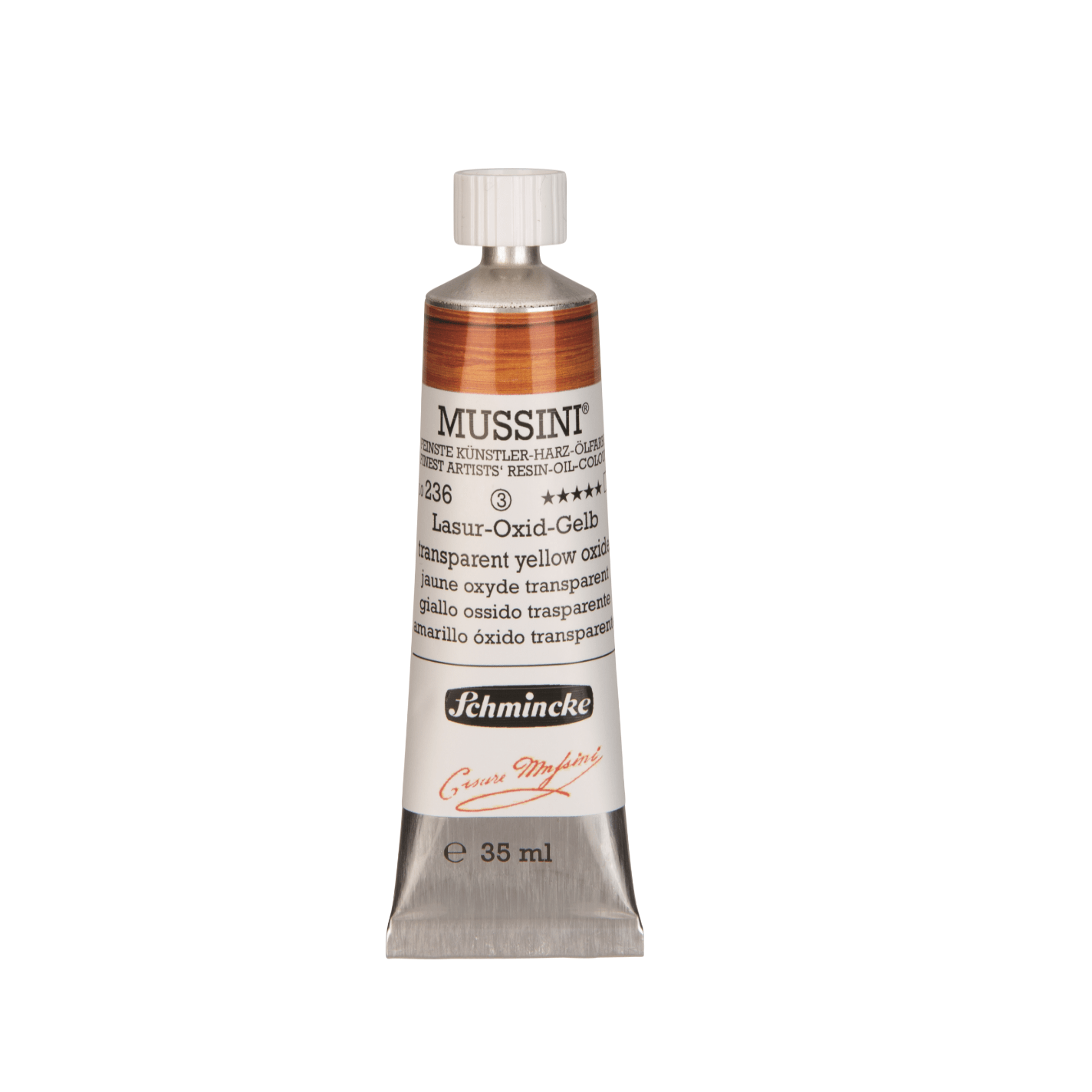 Schmincke Mussini 35ml Transparent Yellow Oxide