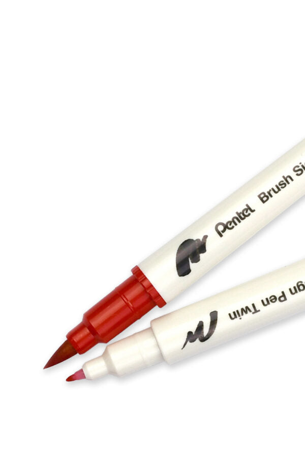 PENTEL SESW30C Brush Sign Pen Twin - uplaceret billede