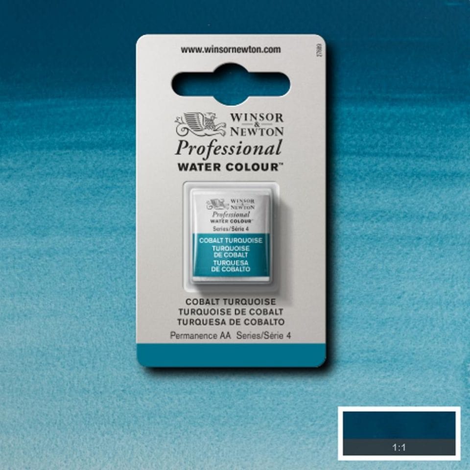 Winsor Newton 1/2 pans Cobalt Turquoise