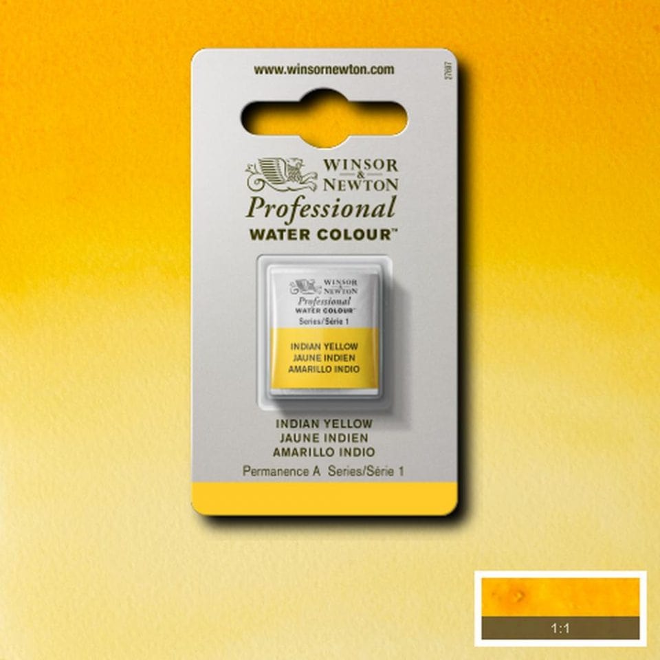 Winsor Newton 1/2 pans Indian Yellow