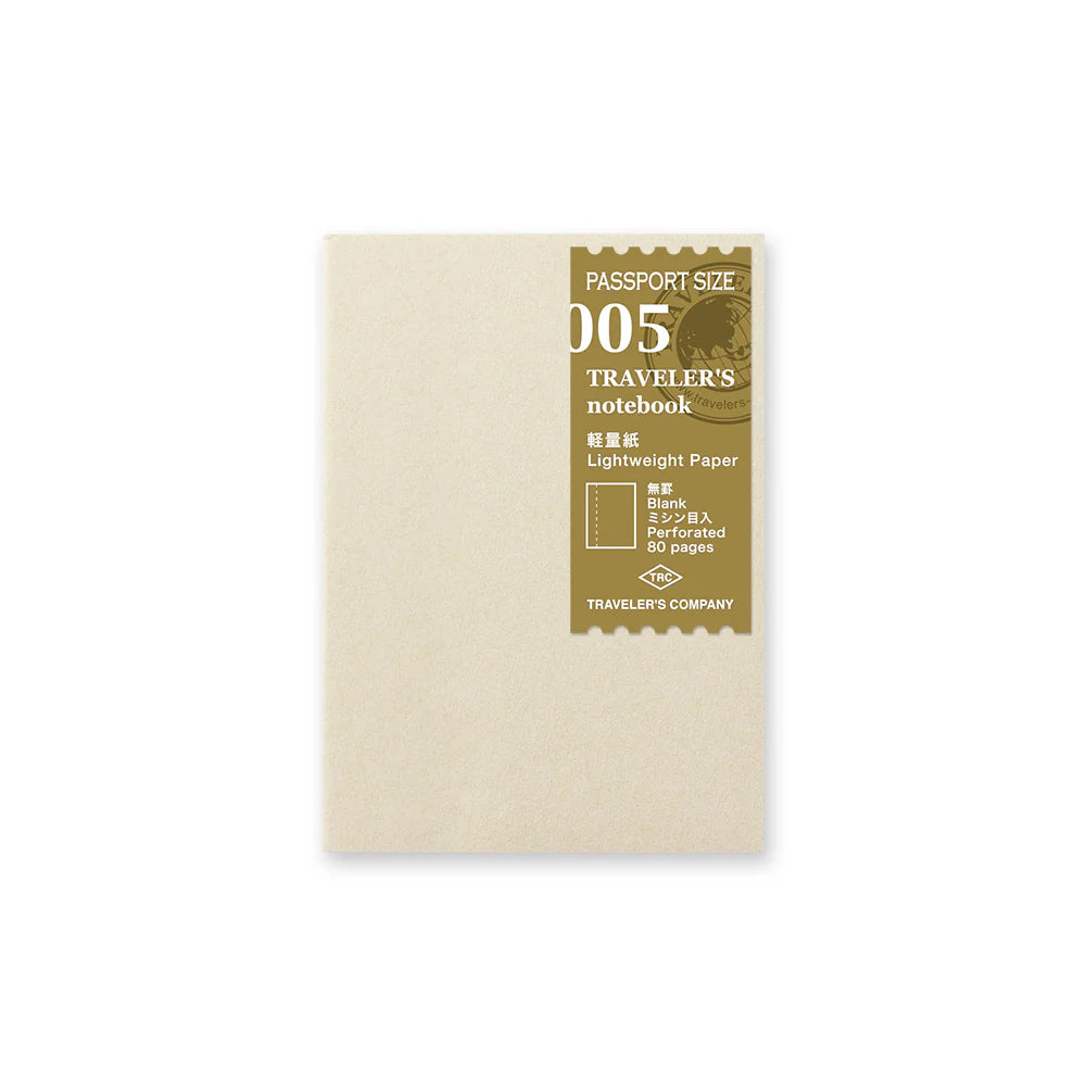 Traveler´s Company Passport size, 005 Lightweight Paper