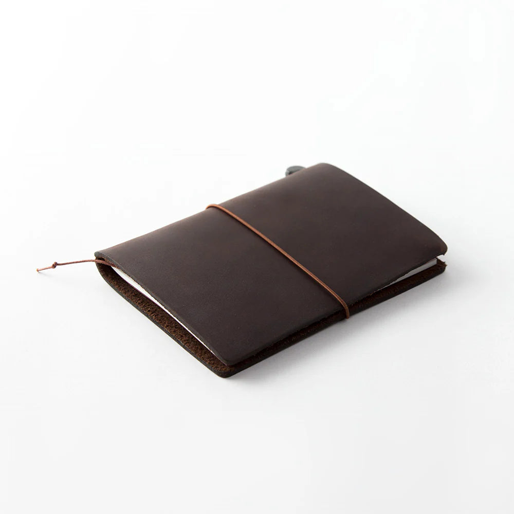 Traveler´s Company, Notebook Brown Passport Size (læderomslag)