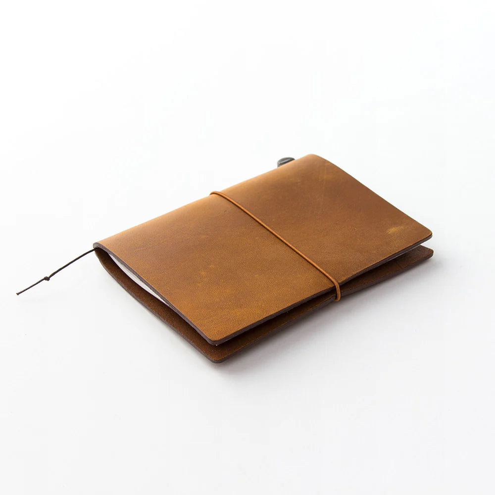 Traveler´s Company, Notebook Camel Passport Size (læderomslag)