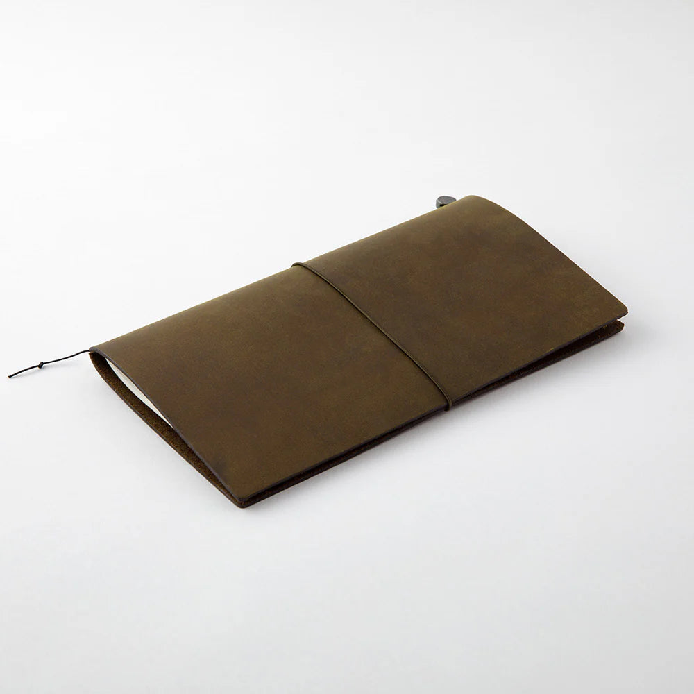 Traveler´s Company - Notebook Olive (læderomslag)