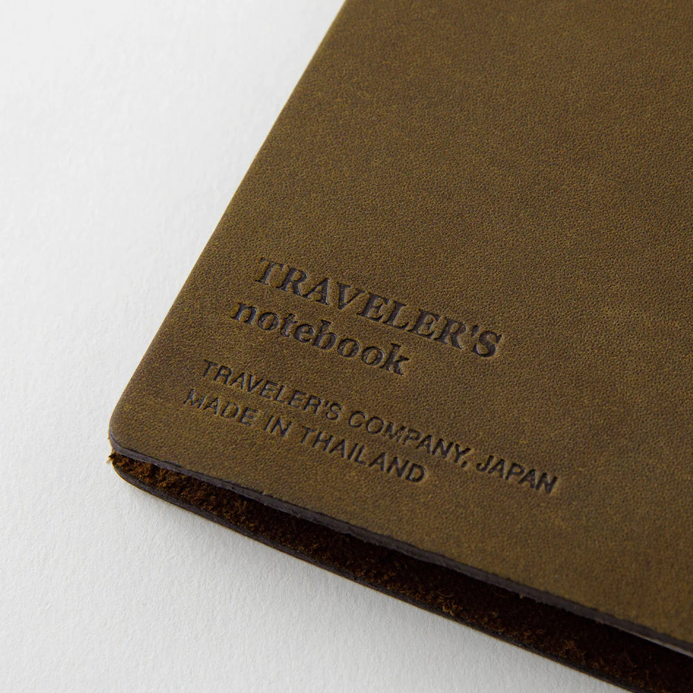 Traveler´s Company - Notebook Olive (læderomslag)