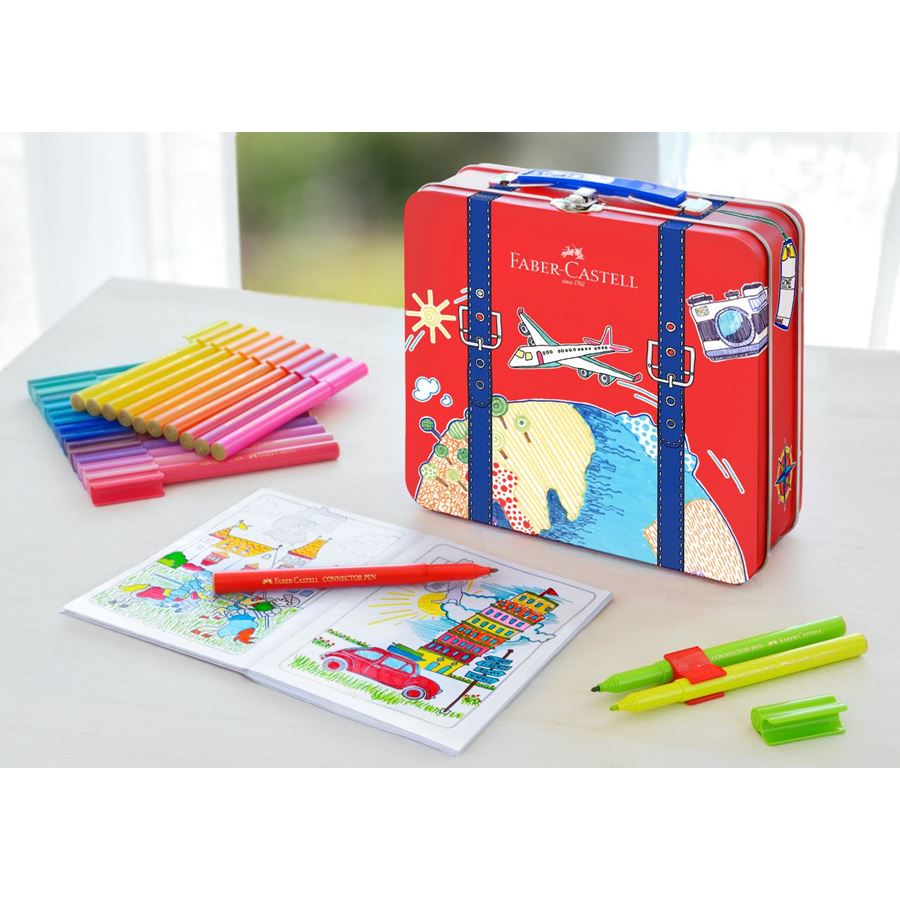 FC Travel case w/ coloring book Connector Pen 40 pcs