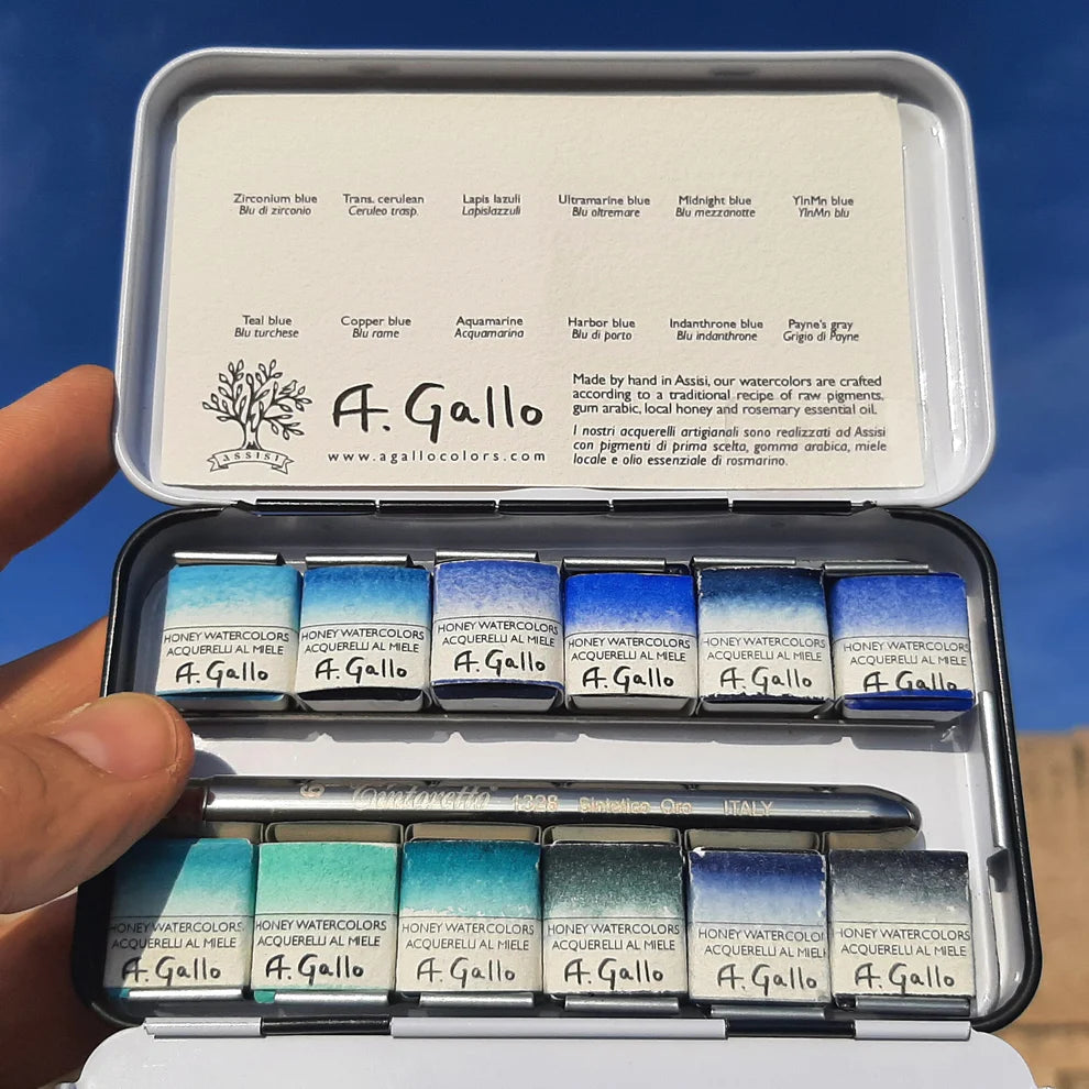 A. Gallo Colors Blue Palette sæt