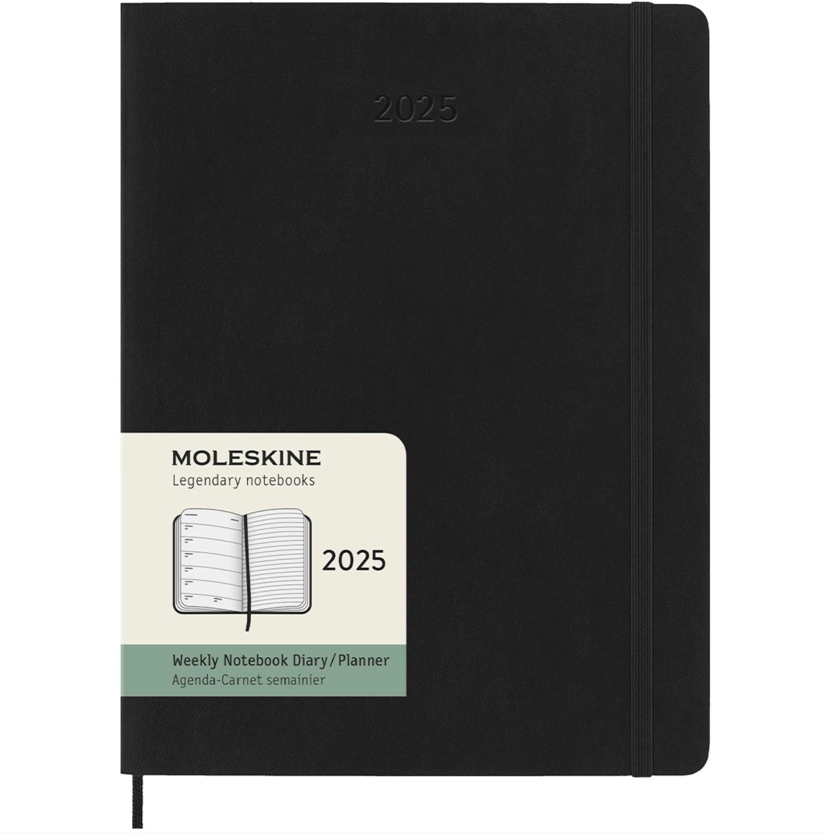 Moleskine Classic Hard 12M Week Note XL Sort 2025